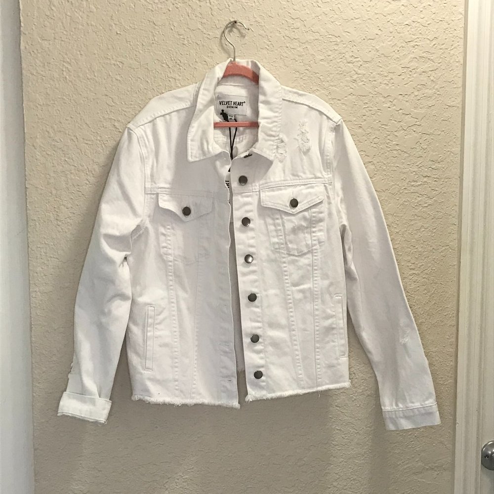 New White Denim Jacket